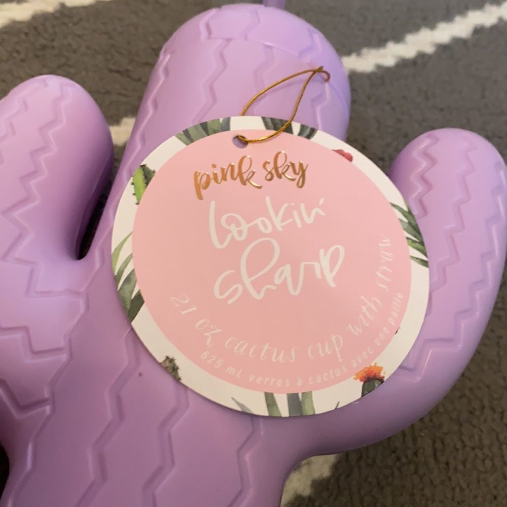 Pink sky cactus cup - Picture 3 of 3
